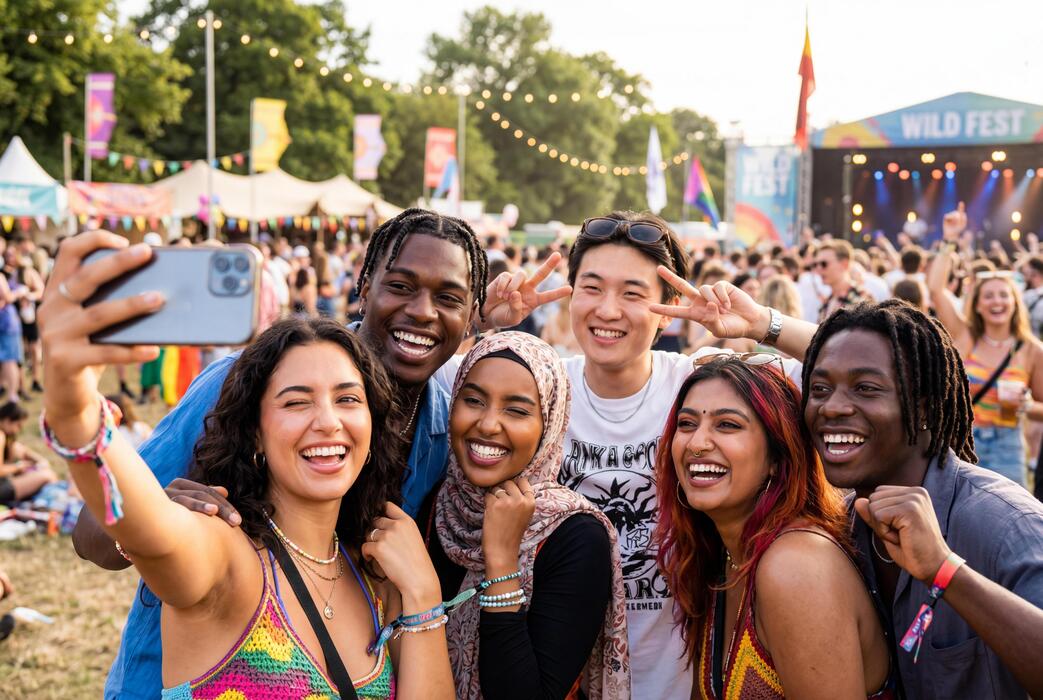 Summer Vibes festival lounge and visitor experience